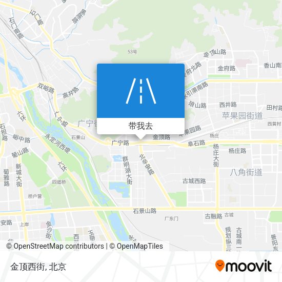 金顶西街地图