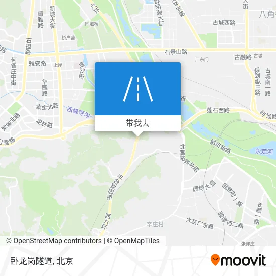 卧龙岗隧道地图