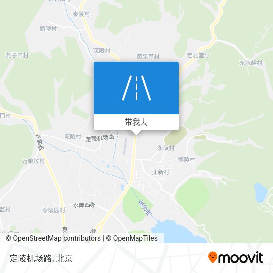 定陵机场路地图