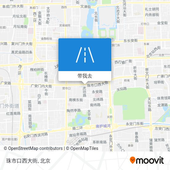 珠市口西大街地图