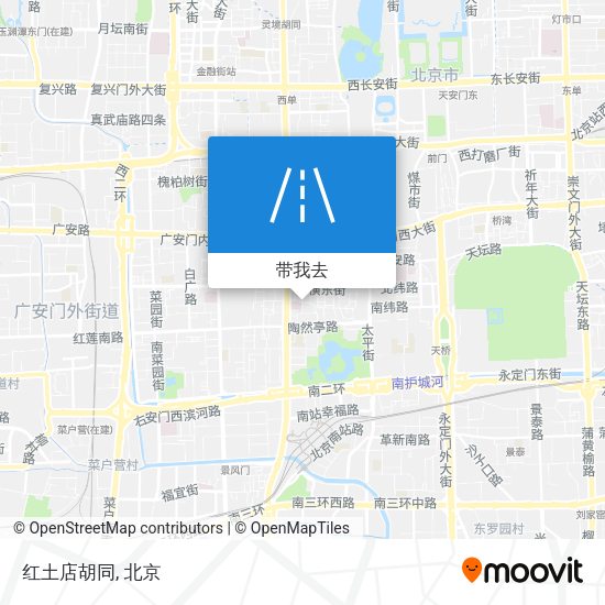 红土店胡同地图