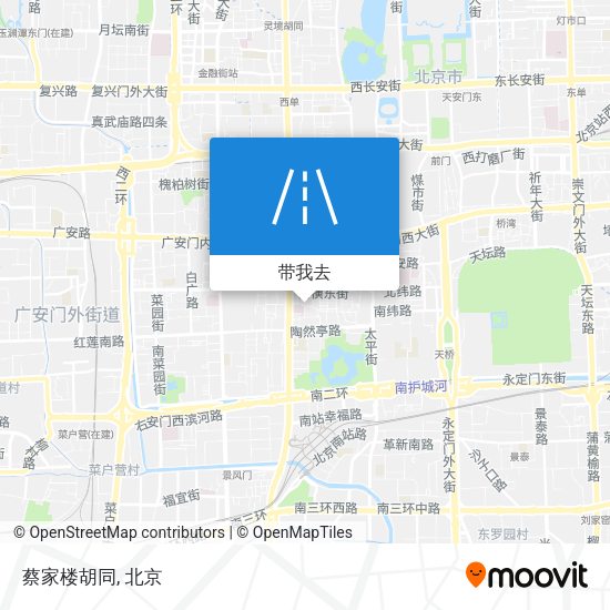 蔡家楼胡同地图