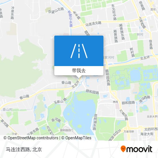 马连洼西路地图