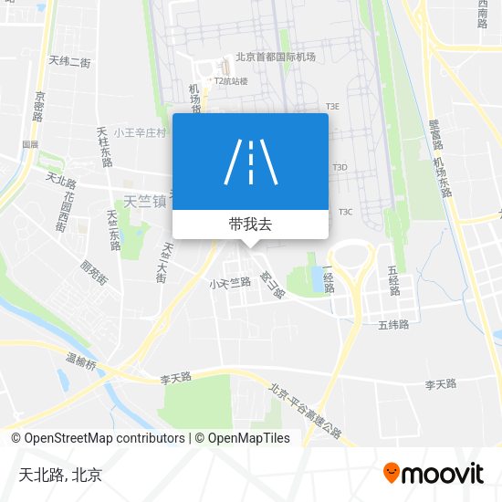 天北路地图