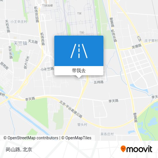 岗山路地图