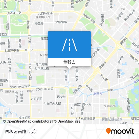 西坝河南路地图