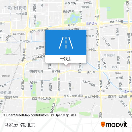 马家堡中路地图