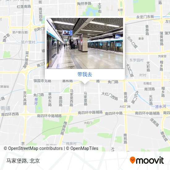 马家堡路地图