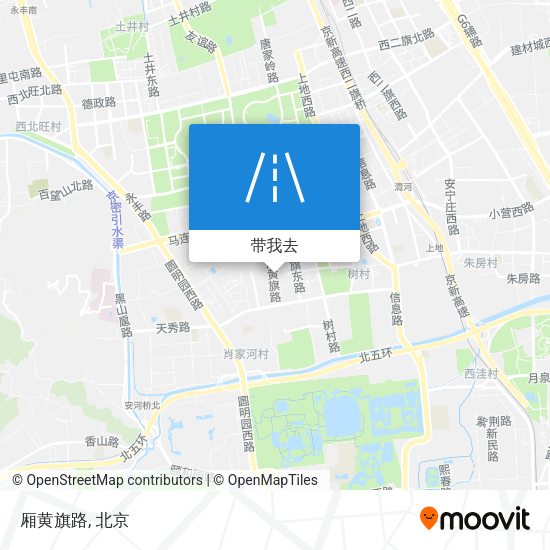 厢黄旗路地图
