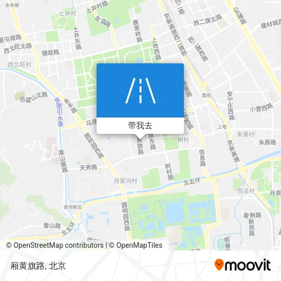 厢黄旗路地图