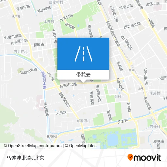 马连洼北路地图