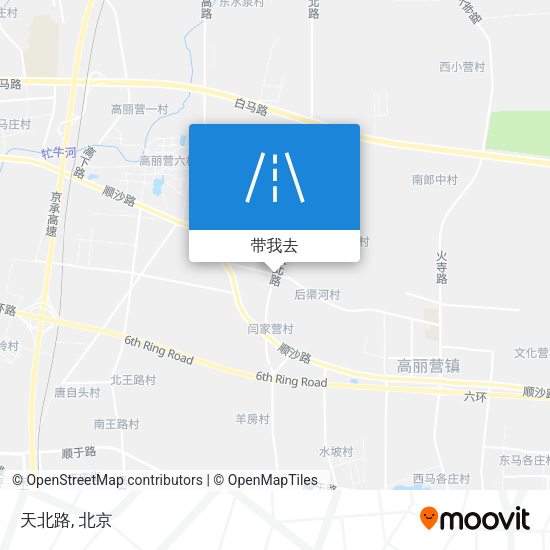 天北路地图
