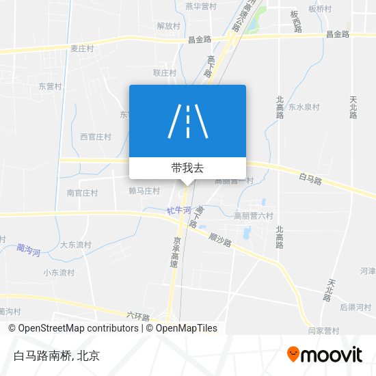 白马路南桥地图