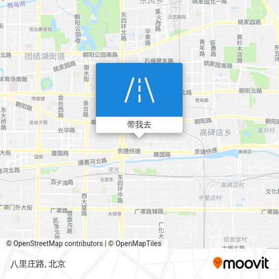 八里庄路地图