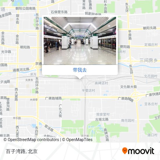 百子湾路地图