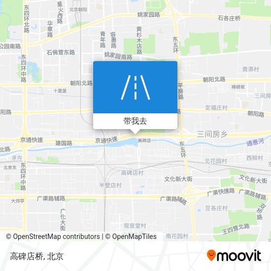 高碑店桥地图