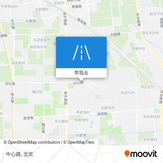 中心路地图