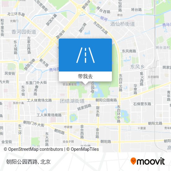 朝阳公园西路地图