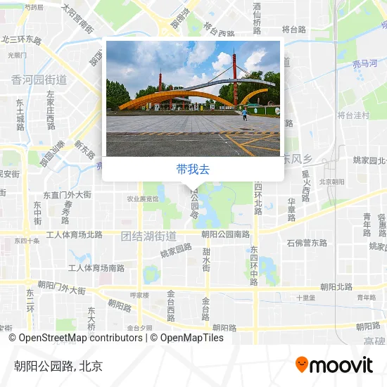 朝阳公园路地图