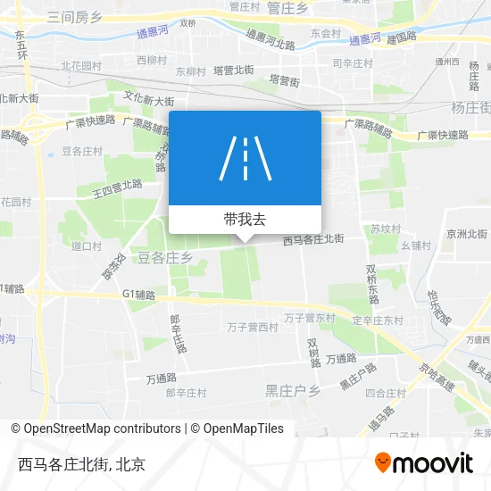 西马各庄北街地图