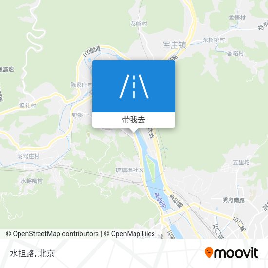 水担路地图