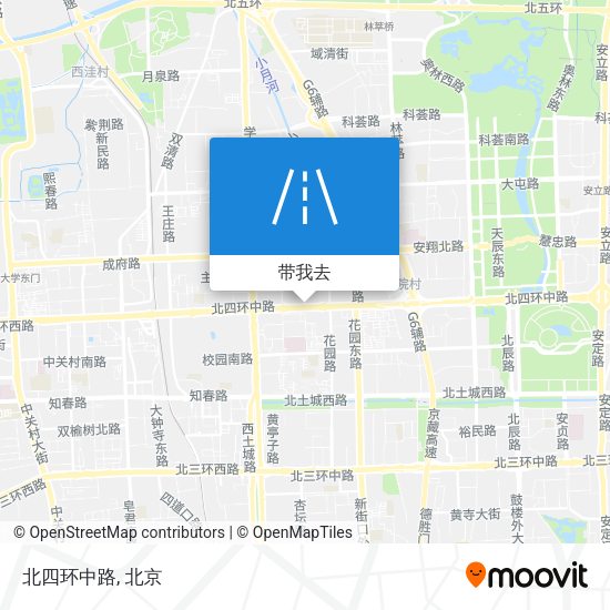 北四环中路地图