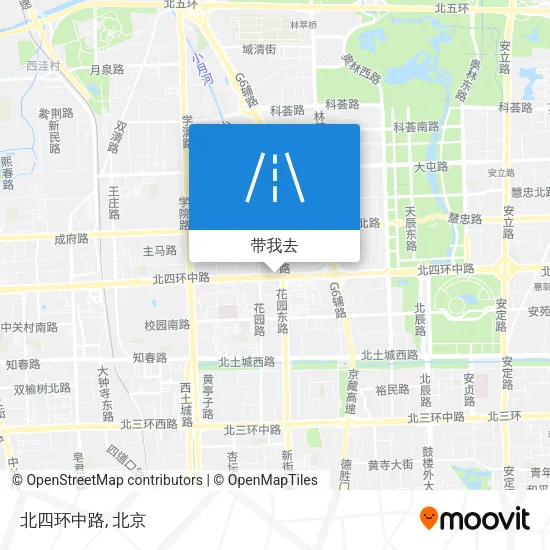 北四环中路地图