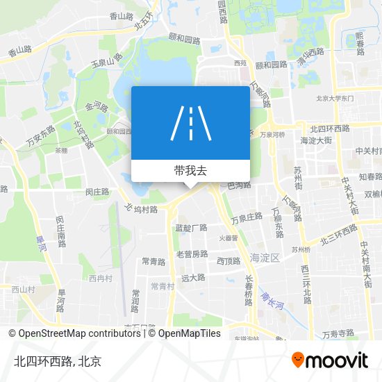 北四环西路地图