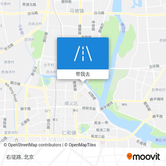 右堤路地图