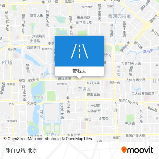 张自忠路地图