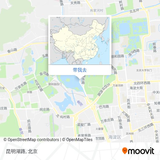 昆明湖路地图