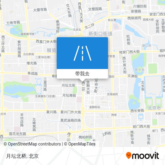 月坛北桥地图