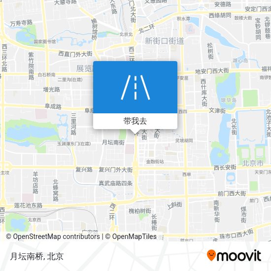 月坛南桥地图