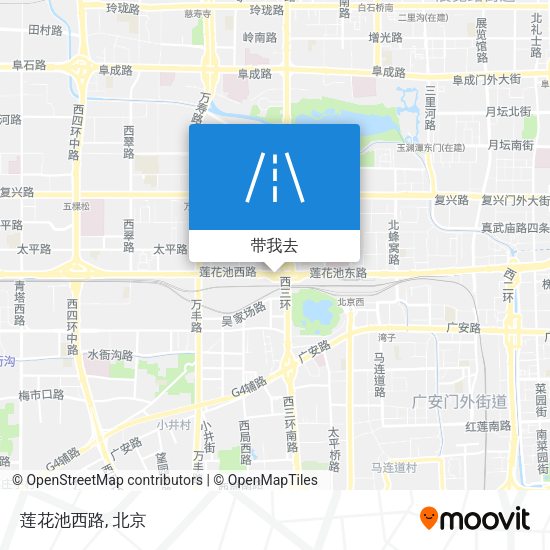 莲花池西路地图