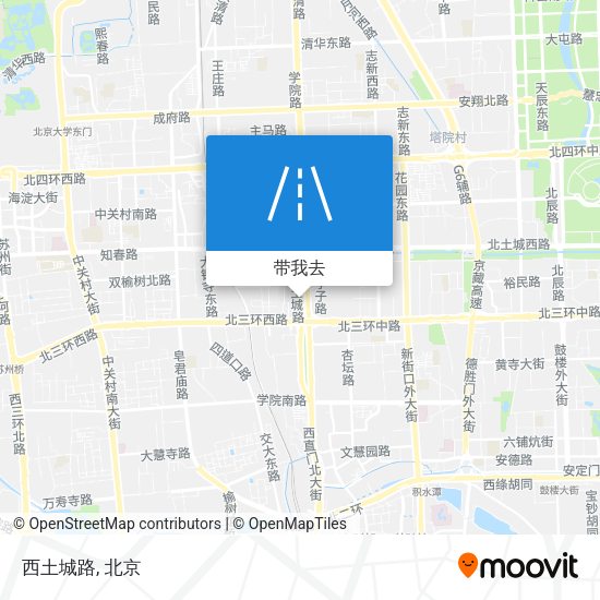 西土城路地图