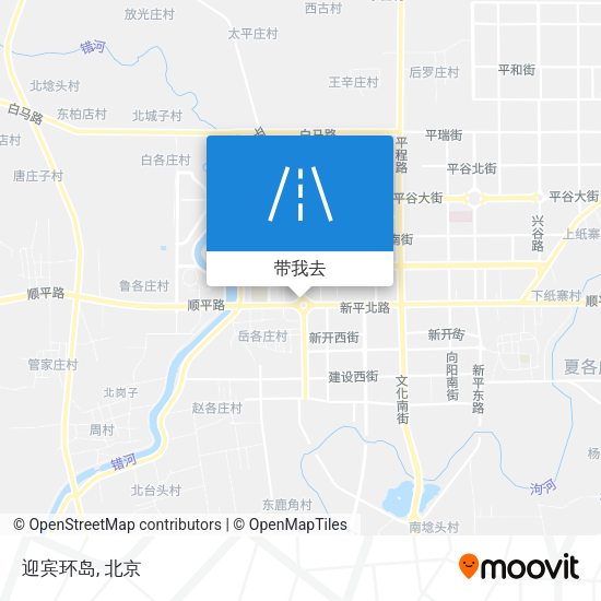迎宾环岛地图