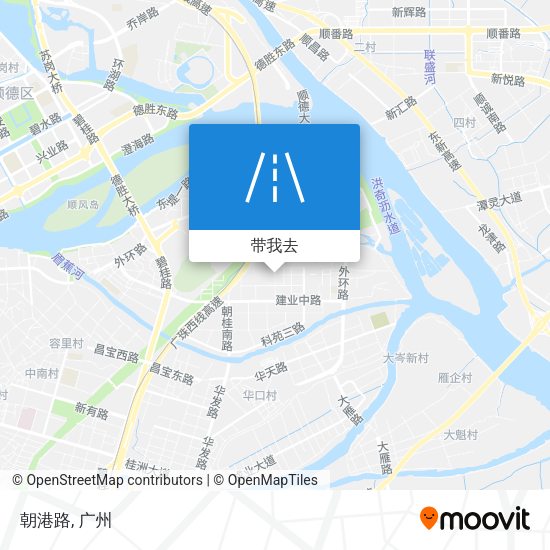 朝港路地图