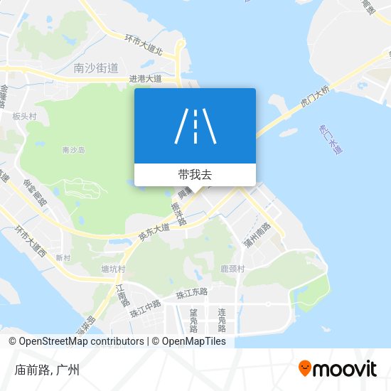 庙前路地图