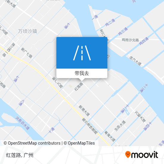 红莲路地图