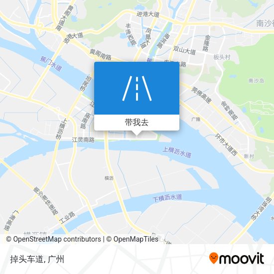 掉头车道地图