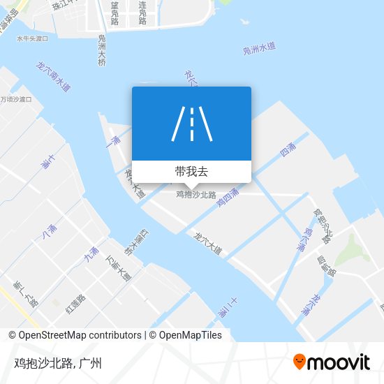 鸡抱沙北路地图