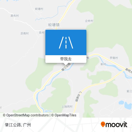 肇江公路地图