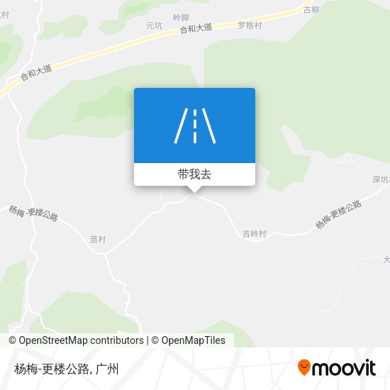 杨梅-更楼公路地图