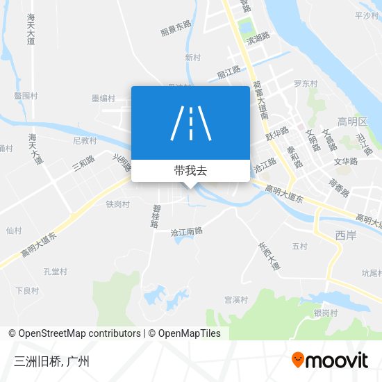 三洲旧桥地图
