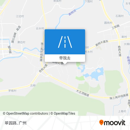 翠园路地图
