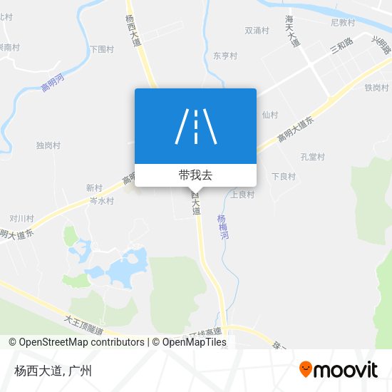 杨西大道地图
