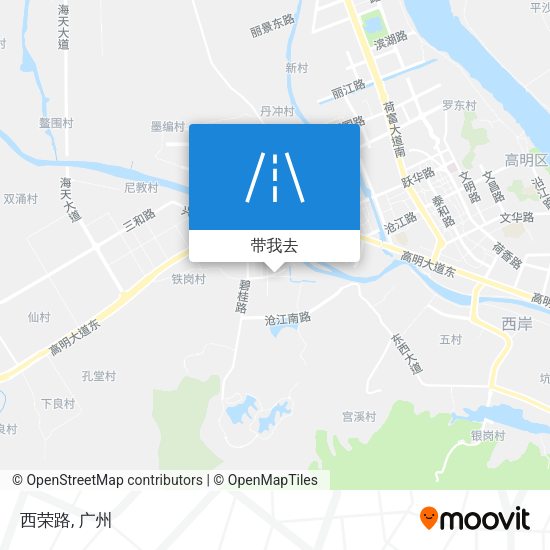 西荣路地图