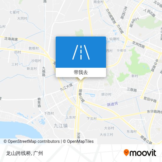 龙山跨线桥地图