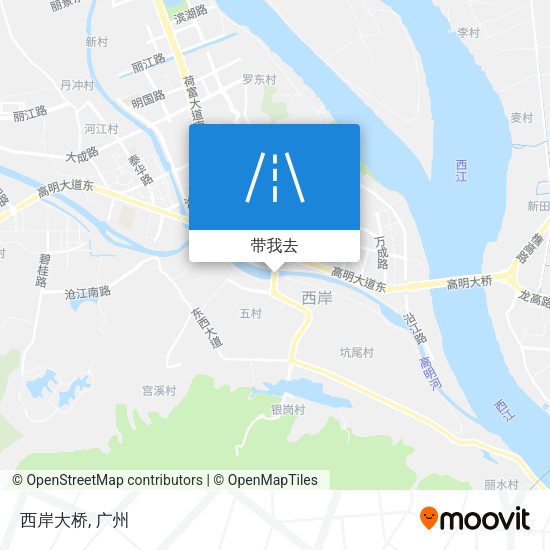 西岸大桥地图
