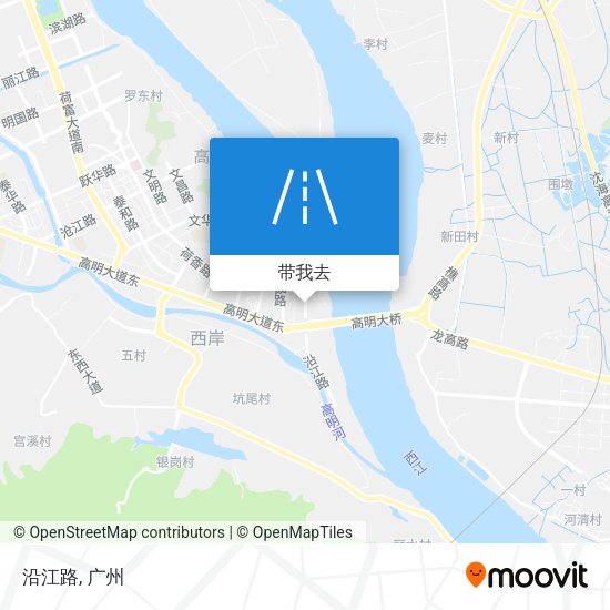 沿江路地图